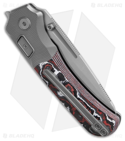 N.U.M.B. Knifeworks N7 The Cantilever PinchLOK Knife Molten CF (3.25" Satin)