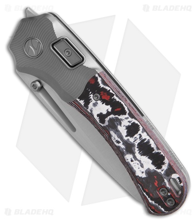 N.U.M.B. Knifeworks N7 The Cantilever PinchLOK Knife Molten CF (3.25" Satin)