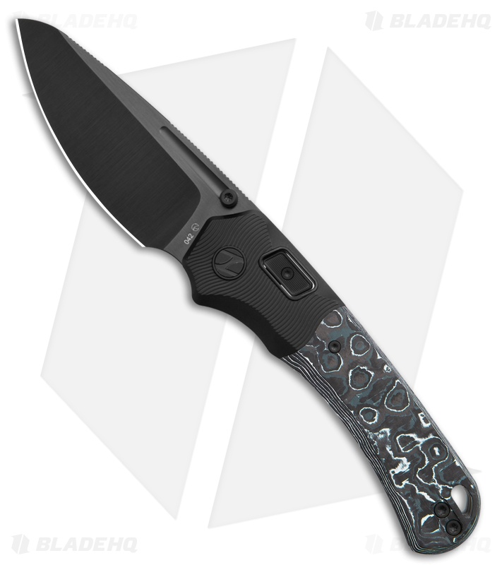 N.U.M.B. Knifeworks N7 The Cantilever PinchLOK Knife Monochrome CF (3.25" DLC)