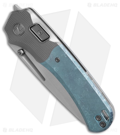 N.U.M.B. Knifeworks N7 The Cantilever PinchLOK Knife Sapphire Ti (3.25" Satin)