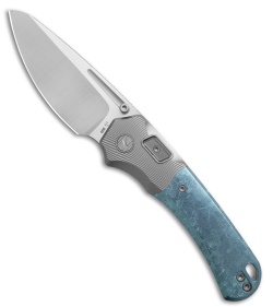 N.U.M.B. Knifeworks N7 The Cantilever PinchLOK Knife Sapphire Ti (3.25" Satin)