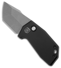 NCC Knives C.O.M.R.A.D.E Auto Knife Black Aluminum (1.95" Hand-Ground)