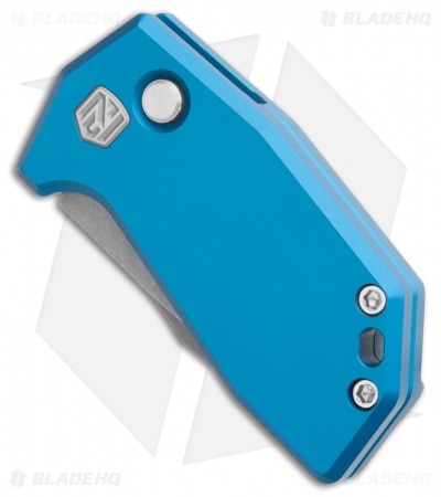 NCC Knives C.O.M.R.A.D.E. Auto Knife  Blue Aluminum (1.95" Hand-Ground)