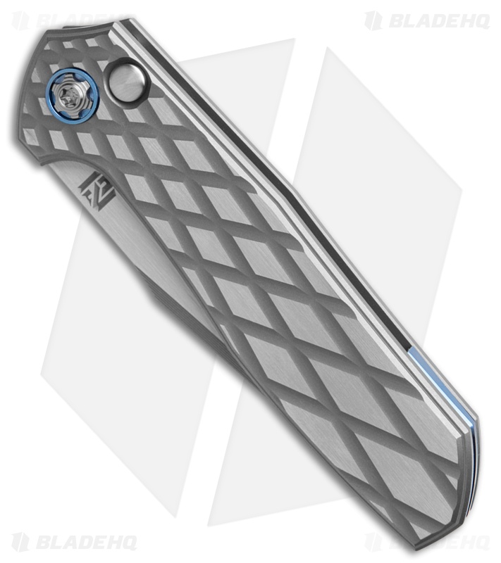 NCC Knives Custom Ragnarok Mach 1 Automatic Knife Milled Titanium Fractal