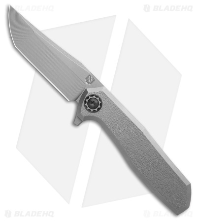 NCC Knives Custom Ragnarok v2 #27 Frame Lock Knife Zirblast Milled Bowie