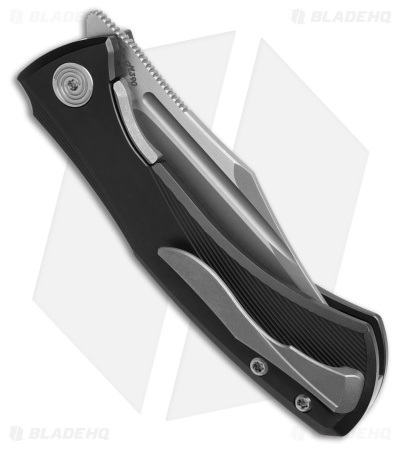Null Knives Ghoul Liner Lock Knife Black PVD Titanium (3" Dark Stonewash)