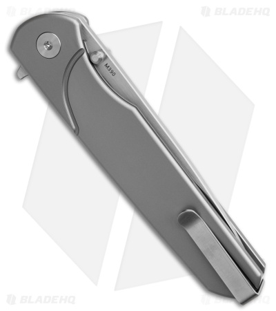 Ocaso Charter Frame Lock Knife Plain Titanium (3.25" Satin)
