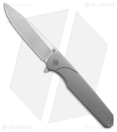 Ocaso Charter Frame Lock Knife Plain Titanium (3.25" Satin)