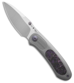 Ochs Worx Lontra EDX Frame Lock Knife Purple Haze CF (3" Satin)