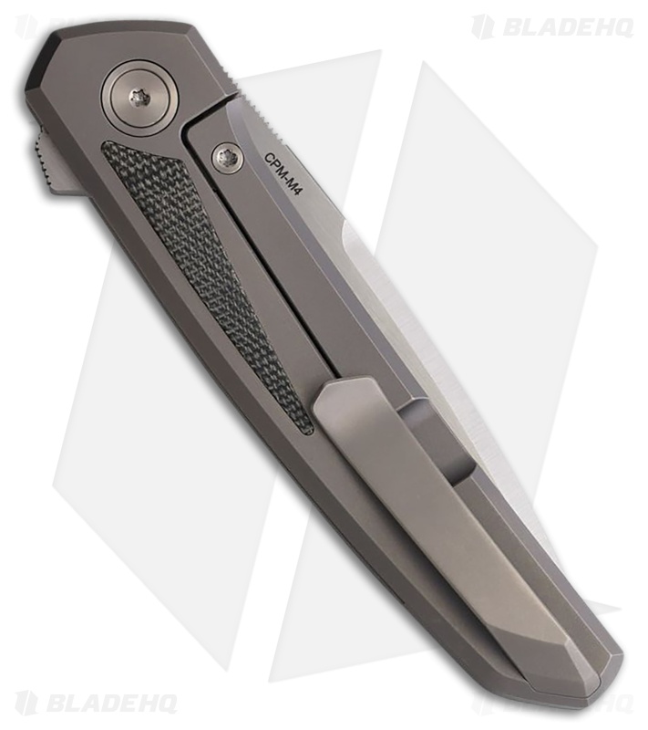 Pena Knives Cobra Frame Lock Knife Titanium + Black/Green Micarta (3.4" Satin)
