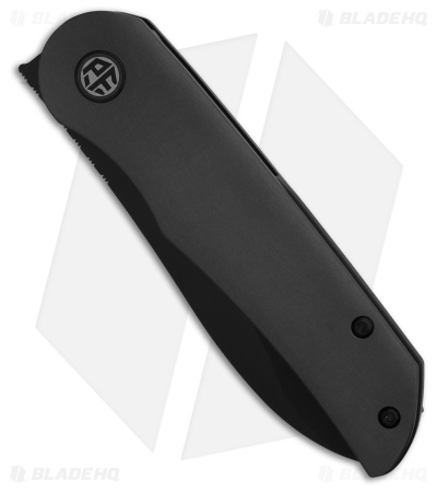 Petrified Fish El Camino Liner Lock Knife Gray Al (3.5" Black SW ) PFE16GAADW