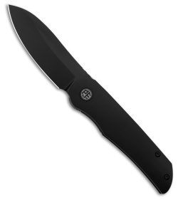Petrified Fish El Camino Liner Lock Knife Black Al (3.5" Black SW) PFE16DADW