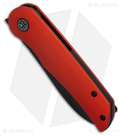 Petrified Fish El Camino Liner Lock Knife Red Aluminum (3.5" Black) PFE16RADW