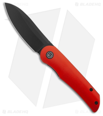 Petrified Fish El Camino Liner Lock Knife Red Aluminum (3.5" Black) PFE16RADW