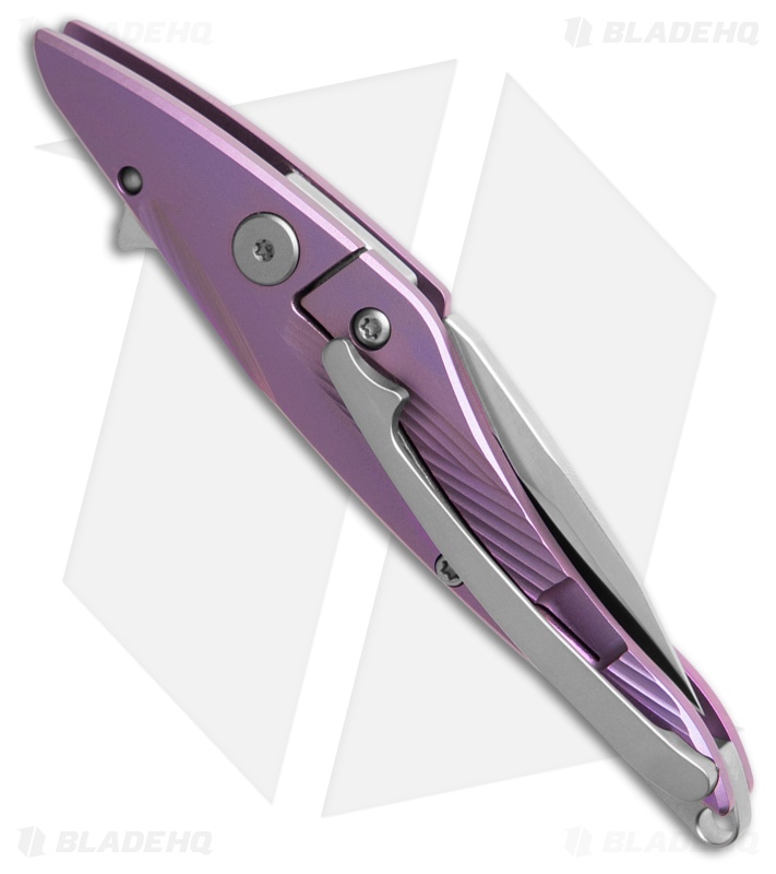 ※早い者勝ち※ブッチギル剥製魚銀皮カスタム（フナ）　mpb ktw 痴虫ミッテル Petrified Fish Hummingbird Purple TI (Satin) - Blade HQ