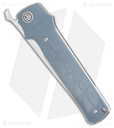 Petrified Fish Tena Liner Lock Knife Gray G-10 (3.8" Satin)
