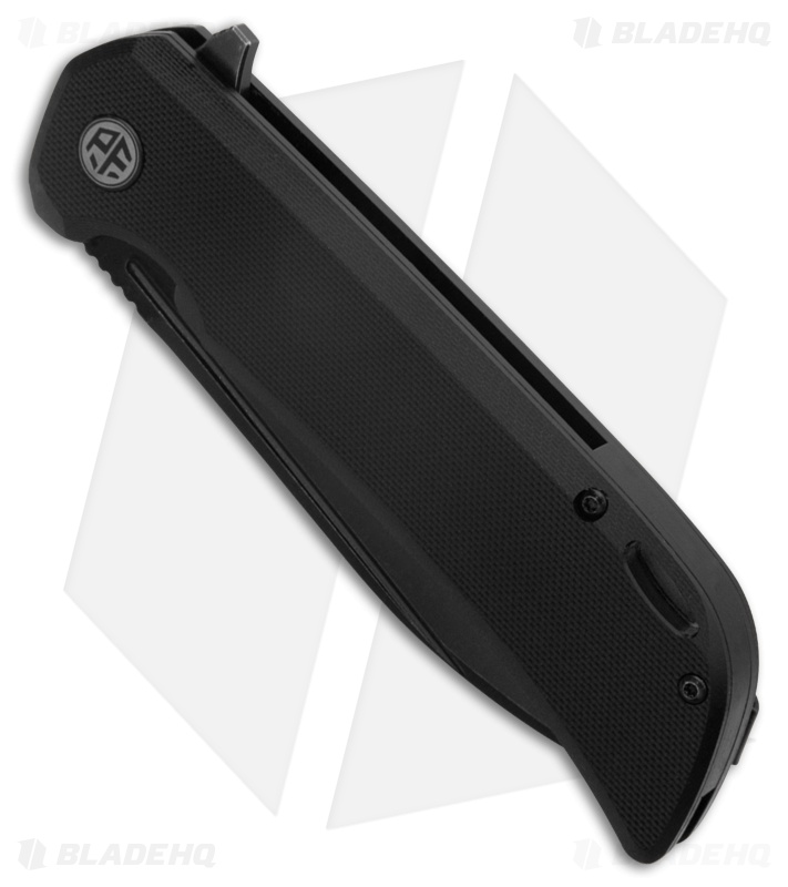 Petrified Fish Tunny Liner Lock Knife Black G-10 (3.9" Black SW) PFB05DDW