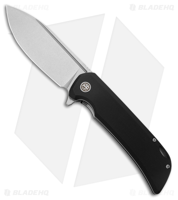 Petrified Fish Tunny Liner Lock Knife Black G-10 (3.9" SW) PFB05DW