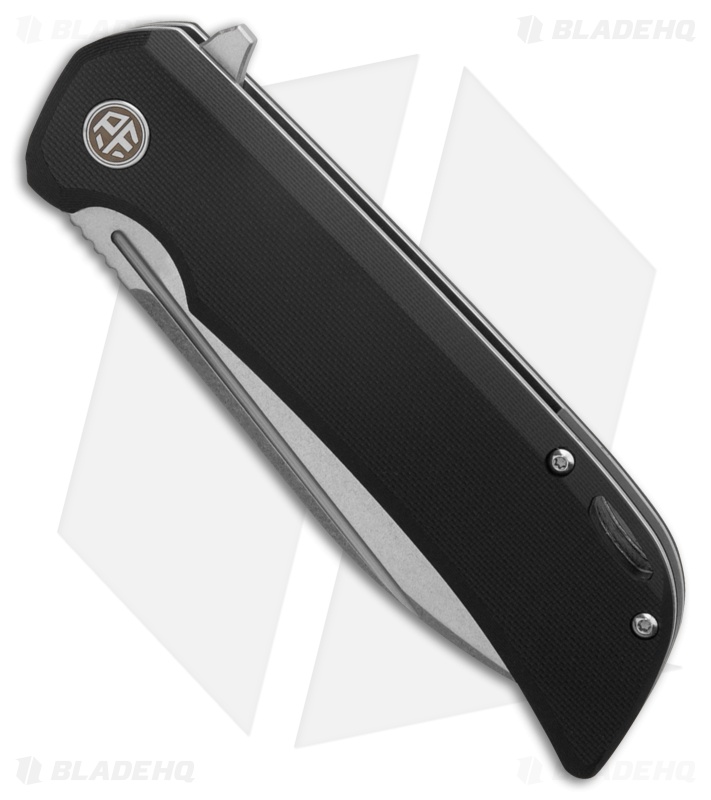 Petrified Fish Tunny Liner Lock Knife Black G-10 (3.9" SW) PFB05DW