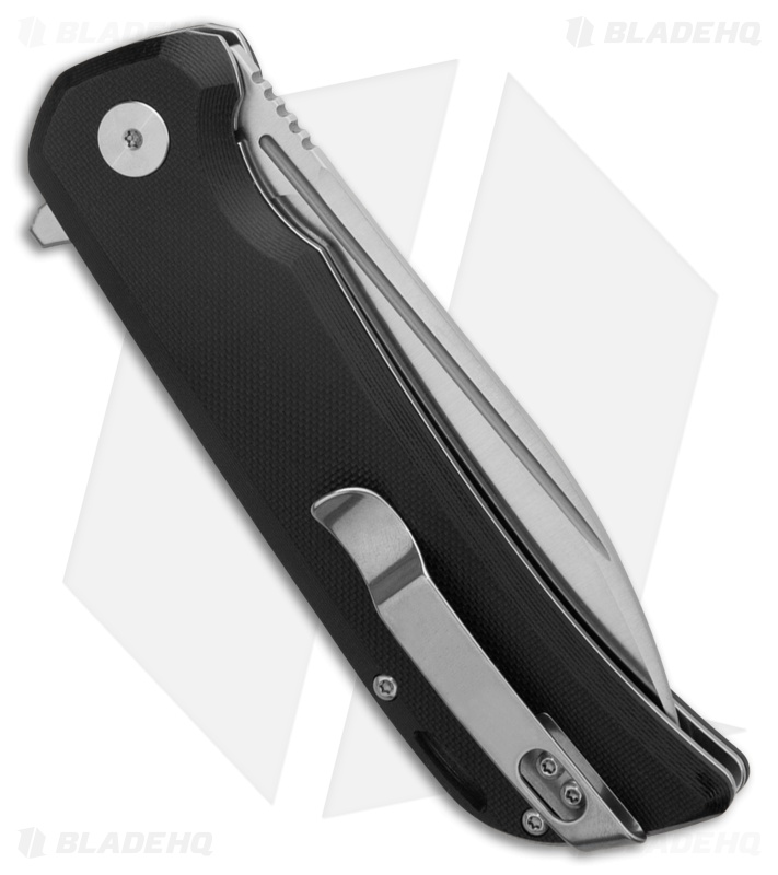Petrified Fish Tunny Liner Lock Knife Black G-10 (3.9" Satin) PFB05DS