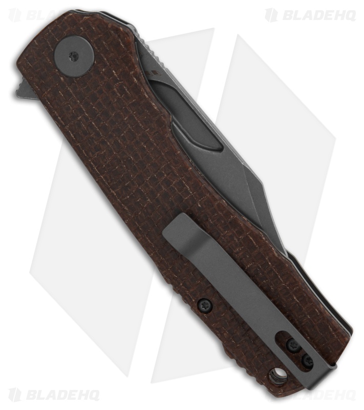 FTWフィオーラ Petrified Fish Victor Knife Brown Micarta Gray SW