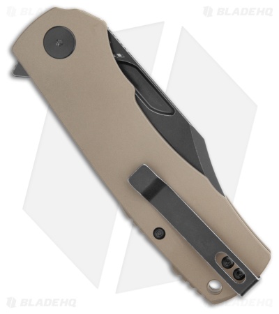 Petrified Fish Victor Liner Lock Knife Nanoceramic Aluminum (3.6" Black)