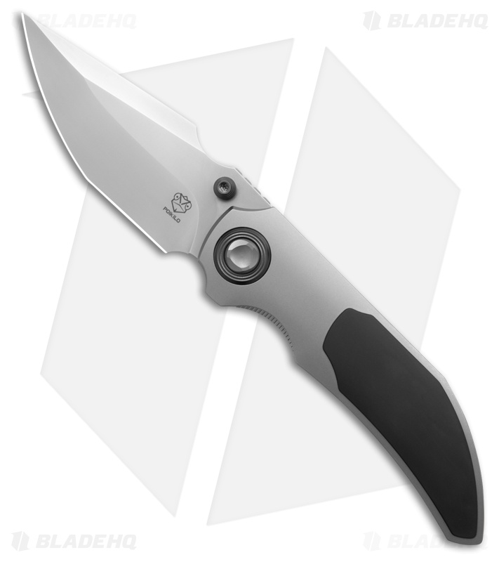 Poikilo Blade Casque Frame Lock Black 1P Titanium (3.38" Pearlescent SW) *DISC*