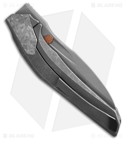 Poikilo Blade Odon Frame Lock Knife Titanium (3.5" Dark SW)