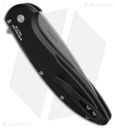 Pro-Tech Cambria Button Lock Knife Black Aluminum + Maple Burl (3.5" SW)