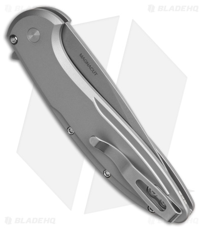 Pro-Tech Cambria Button Lock Knife Gray Al/Cocobolo Wood Inlay (3.5" SW)