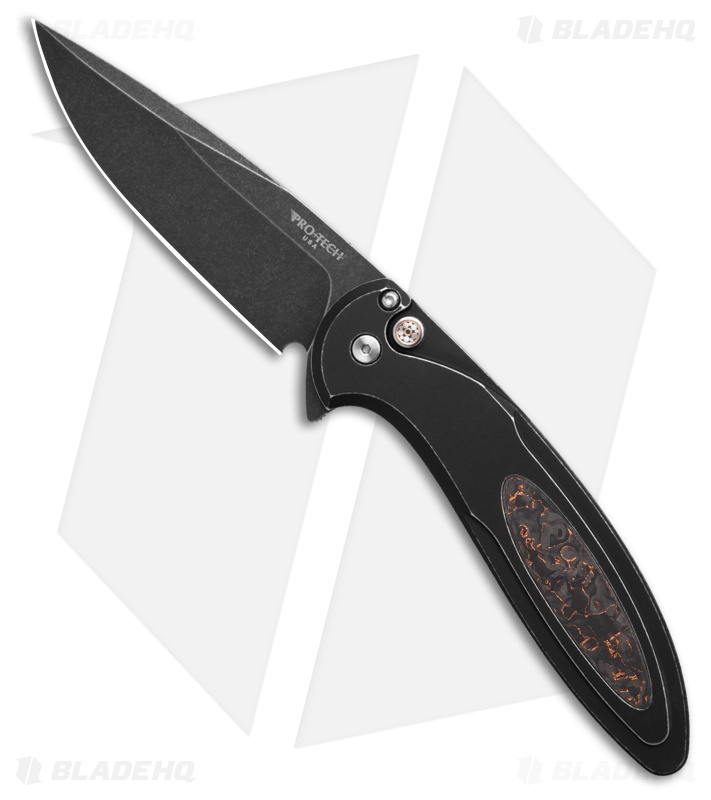 Pro-Tech Cambria 2 Knife Battle Worn Blk Al + TechnoCarbo Copper (3.5" DLC)