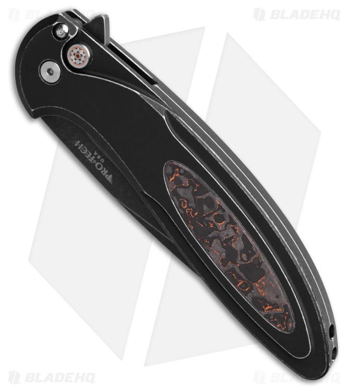 Pro-Tech Cambria 2 Knife Battle Worn Blk Al + TechnoCarbo Copper (3.5" DLC)