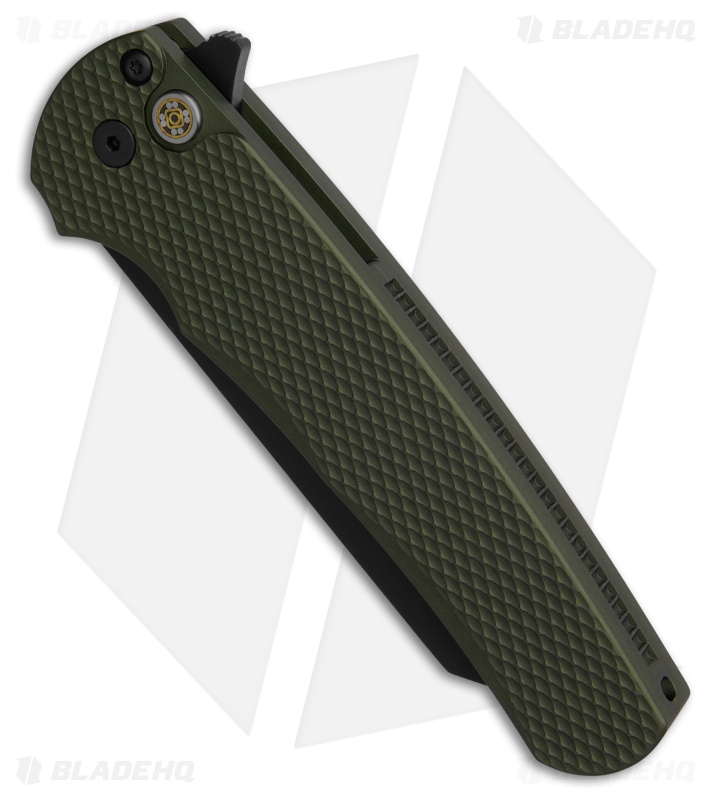 Pro-Tech Malibu Button Lock Knife Green Textured Aluminum