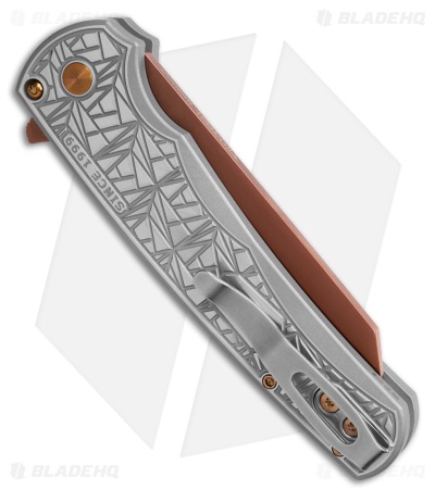 Pro-Tech Malibu Button Lock Knife Tumbled 17-4 Nexus (3.25" Copper Rose)