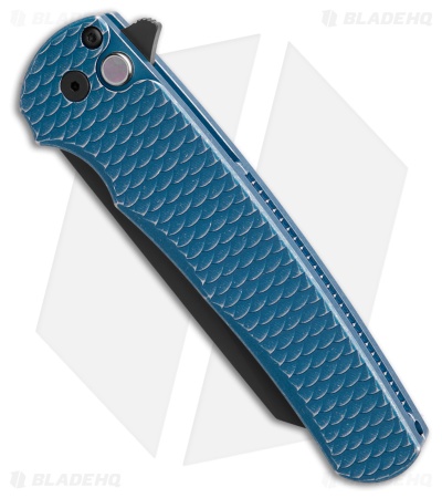 Pro-Tech Malibu Button Lock MagnaCut Knife Blue Dragon Scale Al (3.25" DLC)