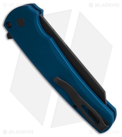 Pro-Tech Malibu MagnaCut Button Lock Knife Blue Aluminum (3.25" DLC)