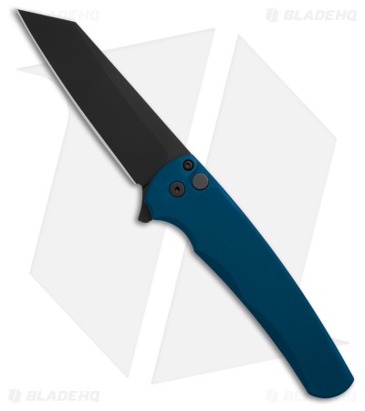 Pro-Tech Malibu MagnaCut Button Lock Knife Blue Aluminum (3.25" DLC)