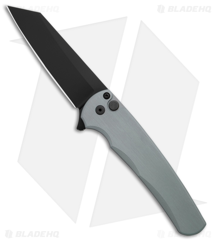Pro-Tech Malibu Reverse Tanto | Gray Aluminum | DLC