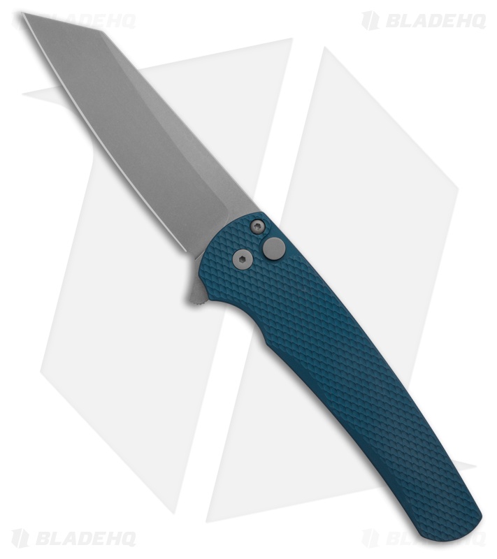 ロマンティックER Pro-Tech Malibu Button Lock Knife Textured Black MagnaCut