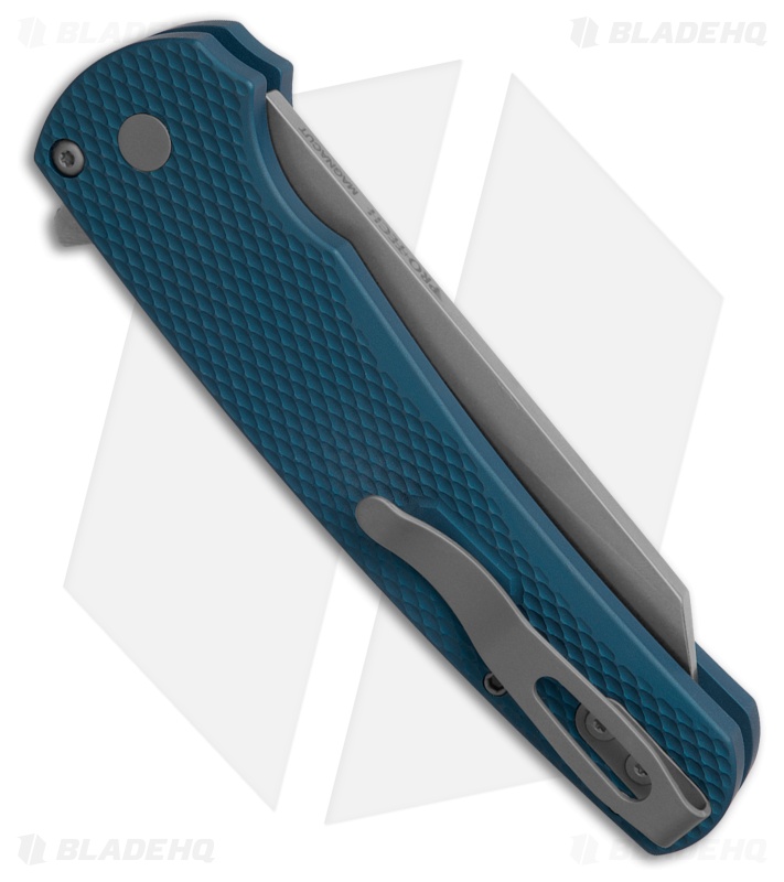 Pro-Tech Malibu Button Lock Knife Textured Black MagnaCut