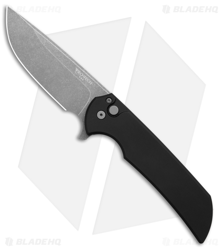 タロウ Pro-Tech Mordax Knife | Black Aluminum | Acid Wash 20CV