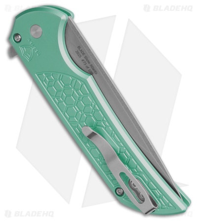 Pro-Tech Mordax MagnaCut Button Lock Knife Gridlock Teal Blue Al (3.5" SW)