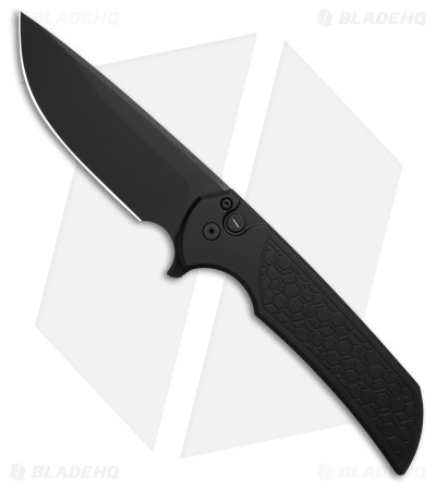 Pro-Tech Mordax Operator MagnaCut Button Lock Knife Gridlock Black (3.5" DLC)