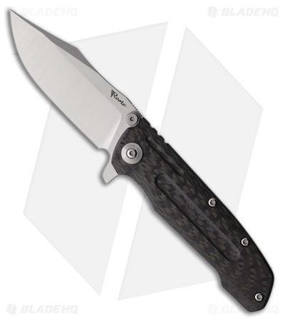 Reate 9D-V2 Frame Lock Knife Carbon Fiber/Titanium (3.5" Stonewash)