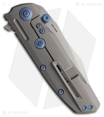 Reate Knives 9D-V2 Frame Lock Knife Gray Ti/White Storm FatCarbon (3.5" Satin)