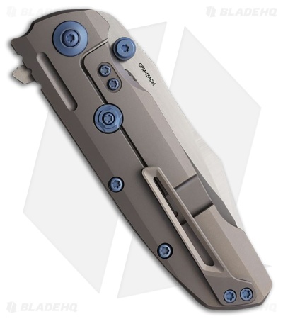 Reate Knives 9D-V2 Frame Lock Knife Gray Ti/Lava Flow FatCarbon (3.5" Satin)
