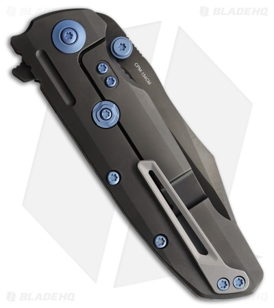 Reate Knives 9D-V2 Frame Lock Knife Black Ti/Lava Flow FatCarbon (3.5" DLC)