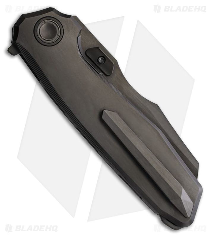 Reate Knives Mantis Liner Lock Black DLC Titanium (3.75" Black DLC Elmax)