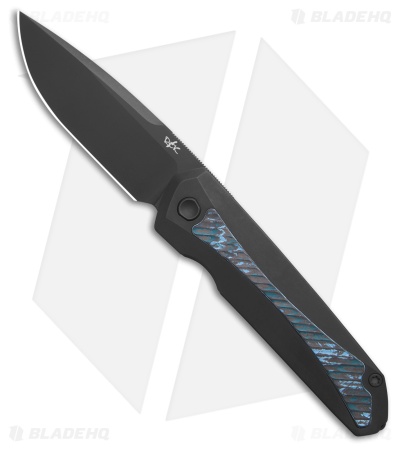 REK Sparrow Frame Lock Knife Black Titanium Arctic Storm CF (3.25" PVD)