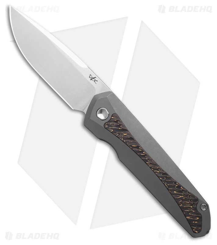 REK Sparrow Frame Lock Knife SW Titanium Gold Camo